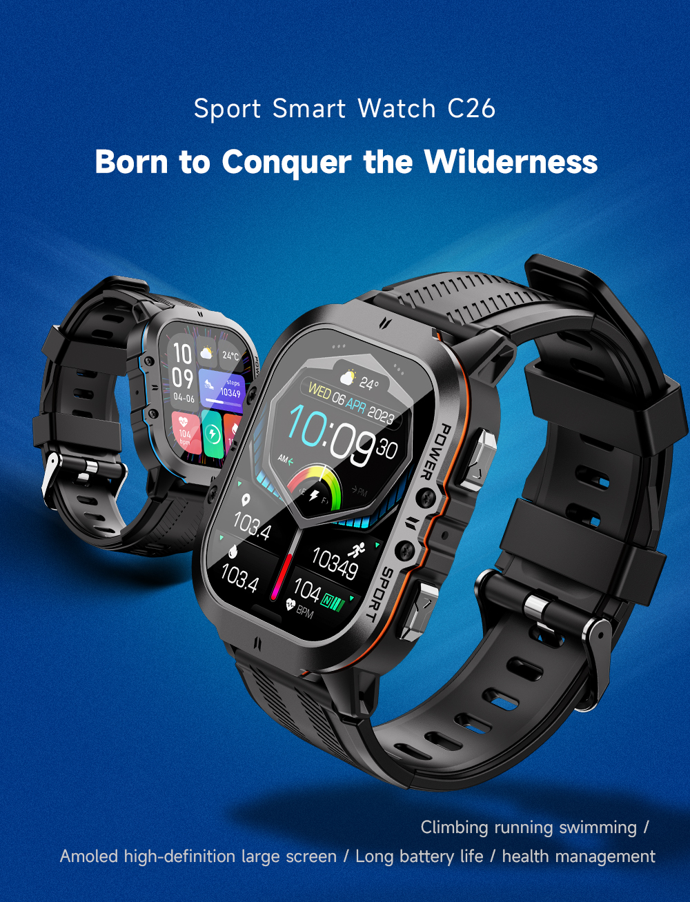 C26 Rugged Smartwatch(图1)