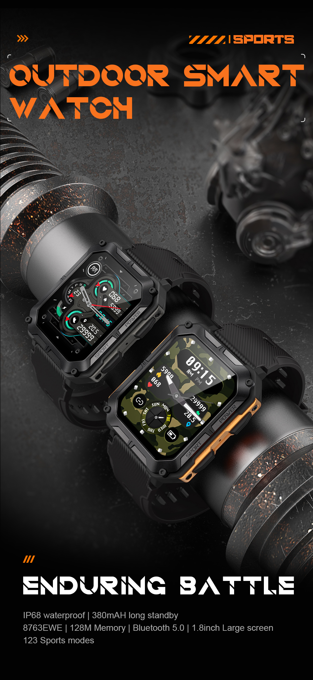 C20 Pro Rugged Smartwatch(图1)