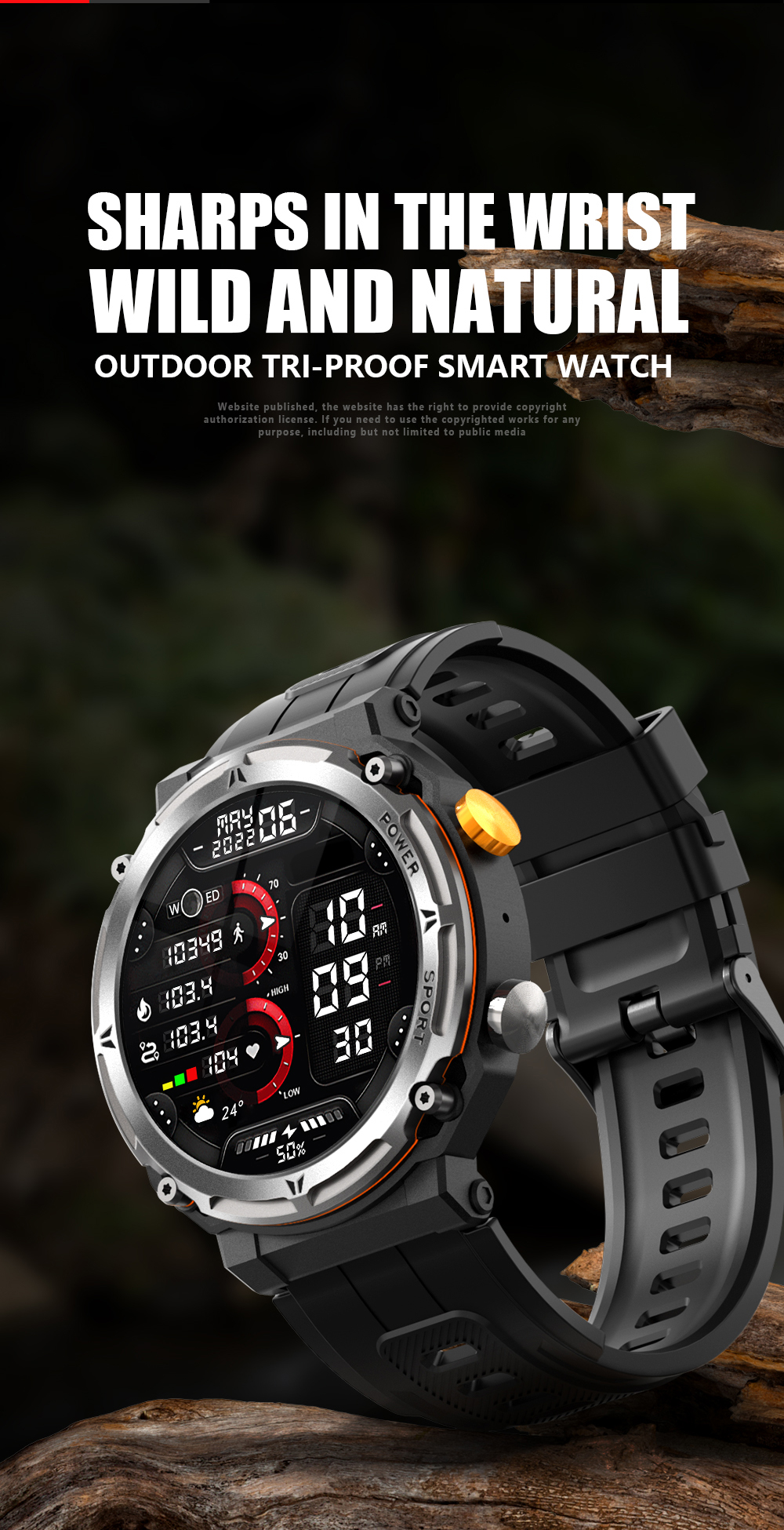 C21 Pro Rugged Smartwatch(图1)