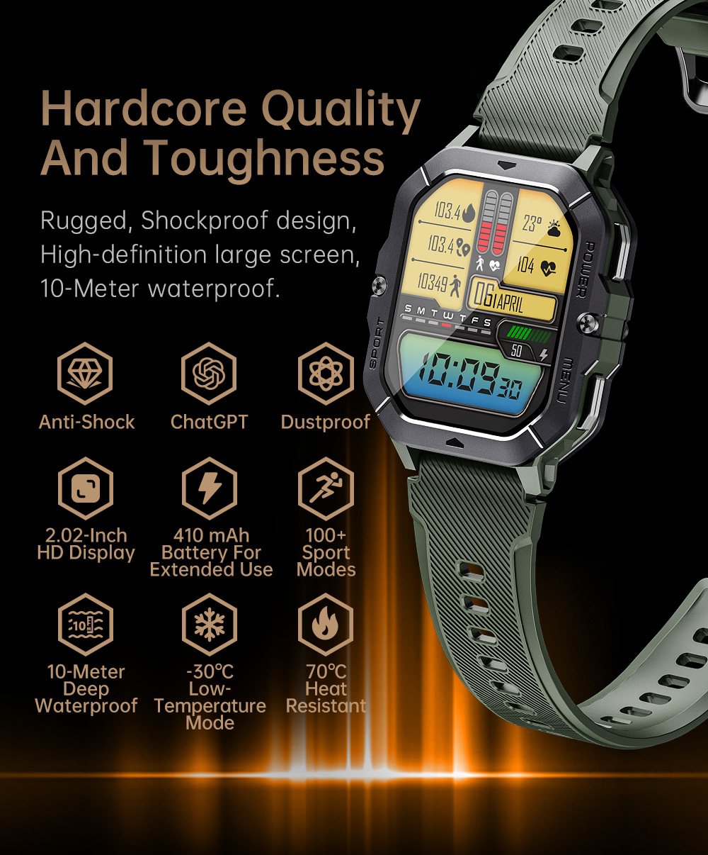 C28 rugged smartwatch(图2)