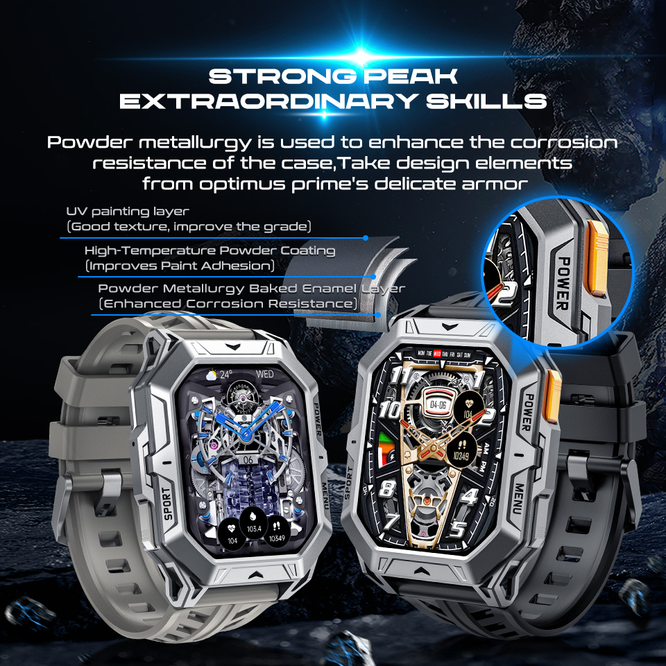X1 Pro Outdoor Smart Watch(图3) X1 Pro Rugged Smartwatch(图3)