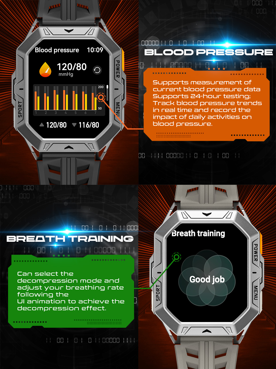 X1 Pro Outdoor Smart Watch(图12) X1 Pro Rugged Smartwatch(图12)