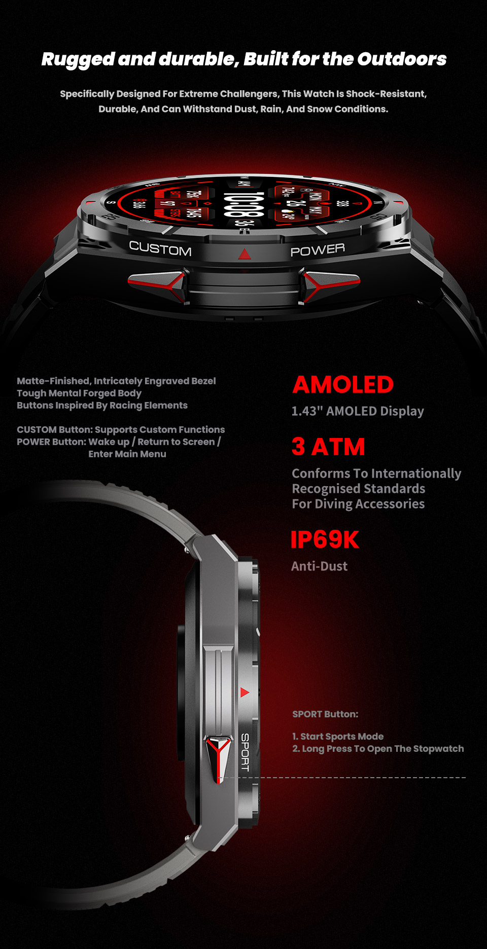 X2B Outdoor Smart Watch(图4) X2 GPS Smartwatch(图4)