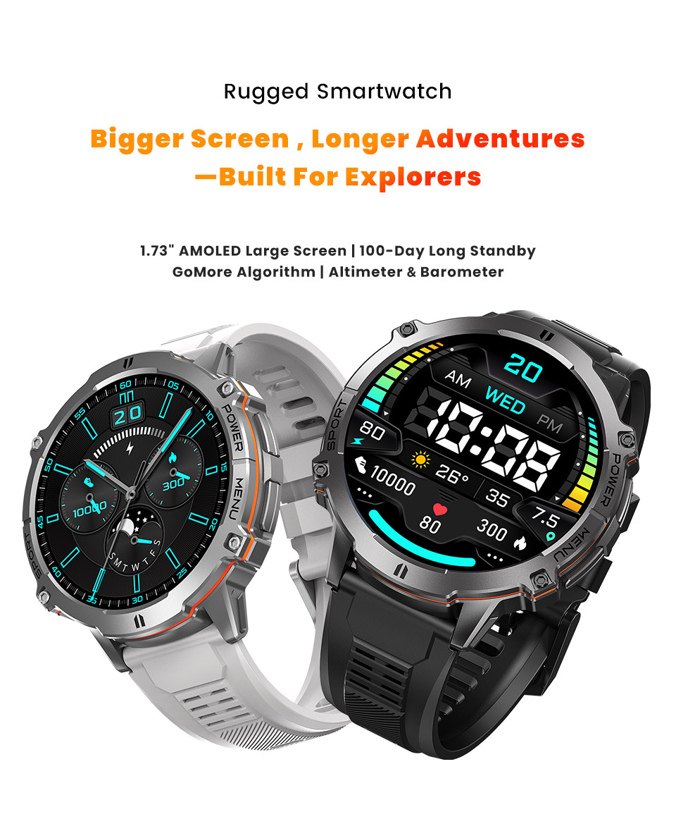X3 Outdoor Smart Watch(图1) X3 Rugged Smartwatch(图1)