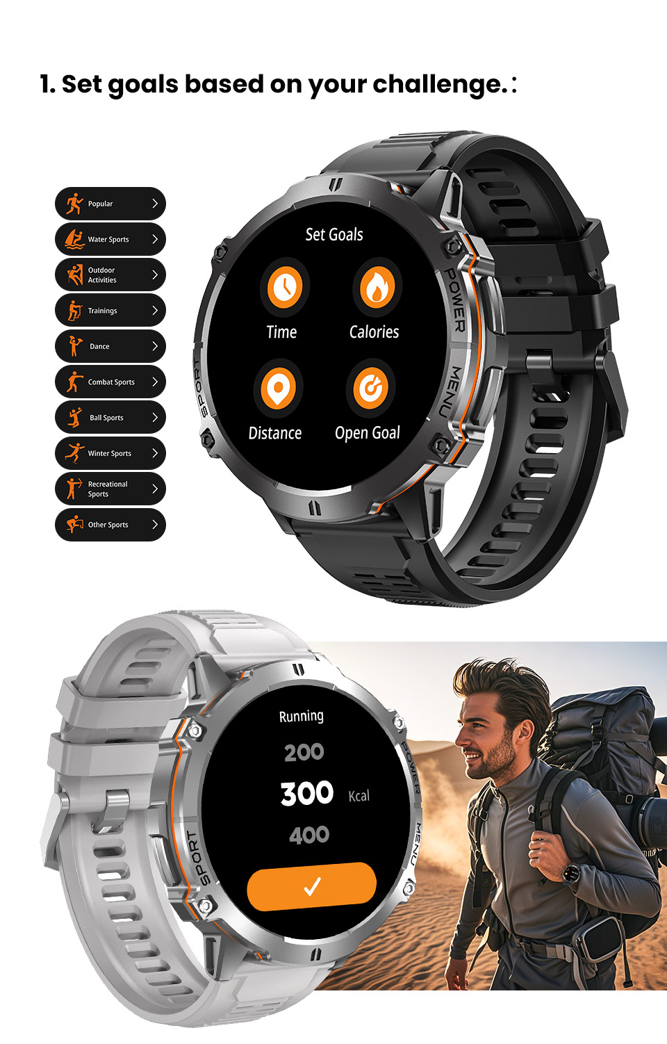 X3 Outdoor Smart Watch(图8) X3 Rugged Smartwatch(图8)